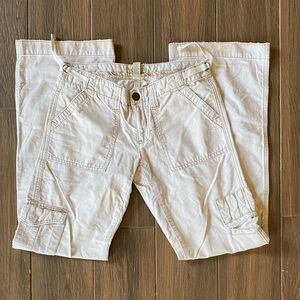 American Eagle Outfitters Wide Leg Light Tan Pants